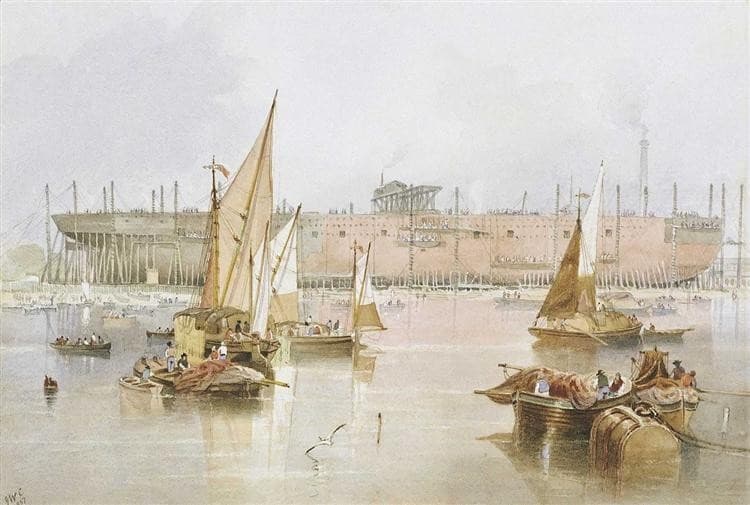 The building of the SS 'Great Eastern' — John Wilson Carmichael