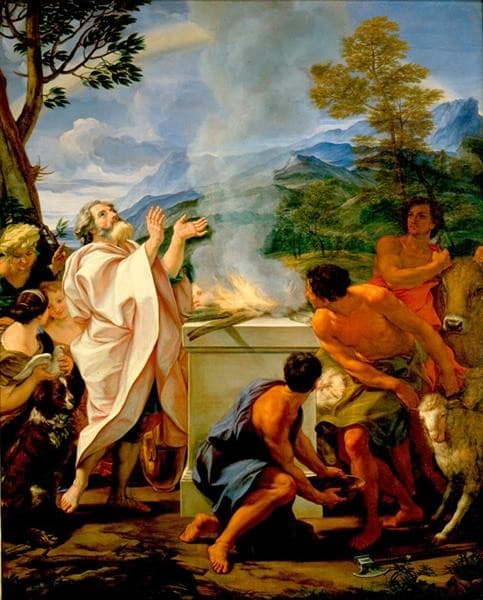 The Thanksgiving of Noah — Giovanni Battista Gaulli
