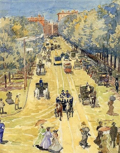 Charles Street, Boston — Maurice Prendergast