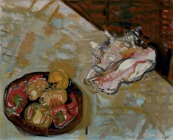 Plate with Fruits and Shellfish — Max Gubler