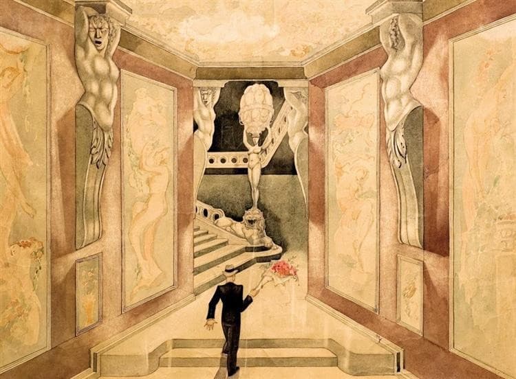 Sketch for 'Winged Painter' — Petre Otskheli