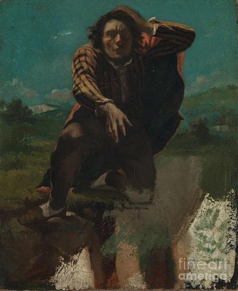 The Man Made Mad by Fear — Gustave Courbet