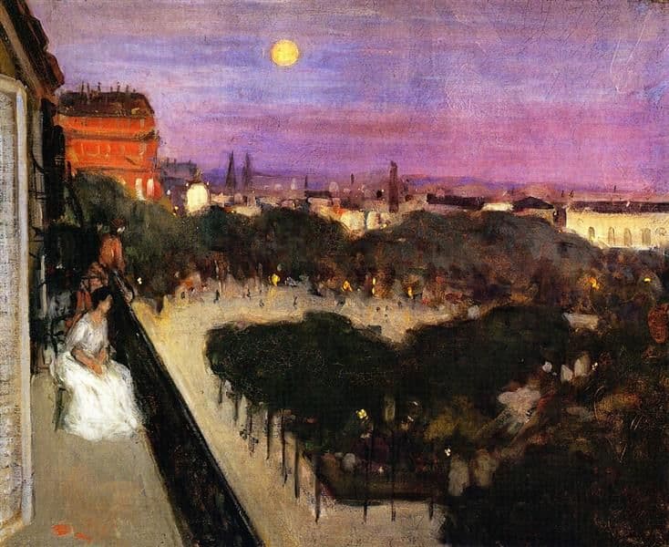 The Balcony — Frederick Carl Frieseke