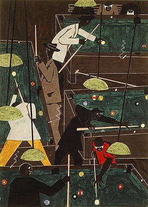 Pool Parlor — Jacob Lawrence
