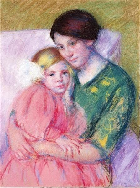 Mother and Child Reading — Mary Cassatt