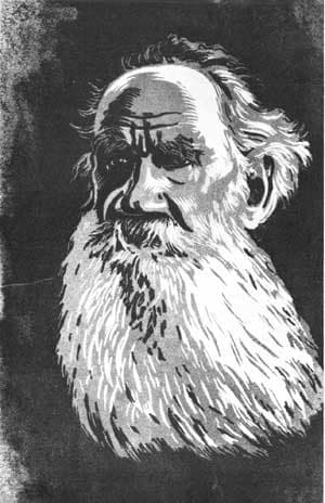 Portrait of Leo Tolstoy — Anna Ostroumova-Lebedeva