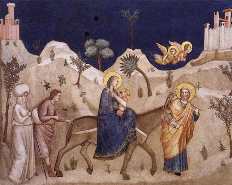 Flight into Egypt — Giotto di Bondone