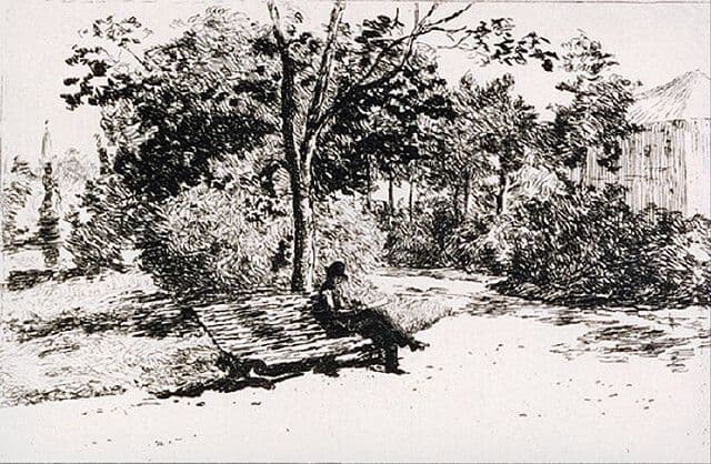 Reading in the Cismigiu Garden — Theodor Aman