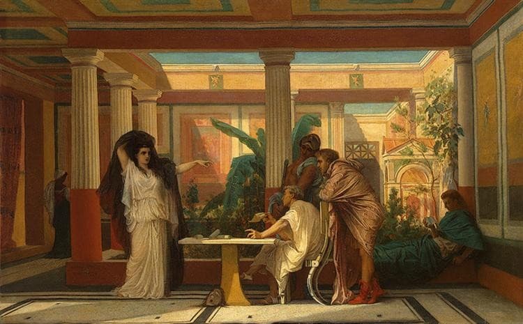 Theatrical Rehearsal in the House of an Ancient Roman Poet — Gustave Boulanger