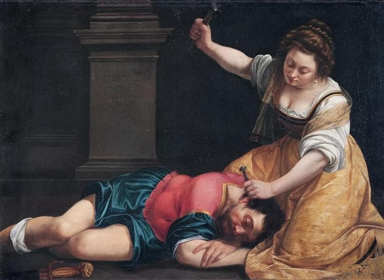 Jael and Sisera — Artemisia Gentileschi