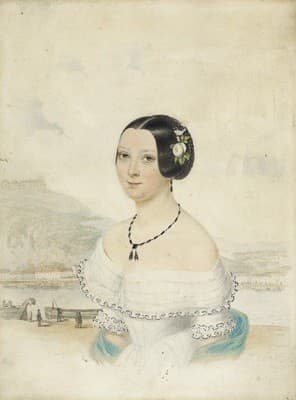 Portrait of Therese Kronberg — Johann Baptist Clarot