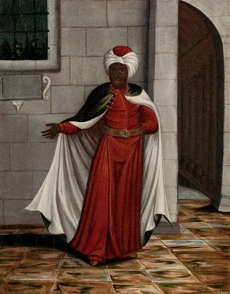 The Kislar Aghassi, head of the black eunuchs — Jean Baptiste Vanmour