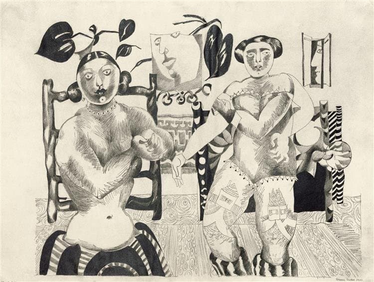 Deux prostituées — Endre Rozsda