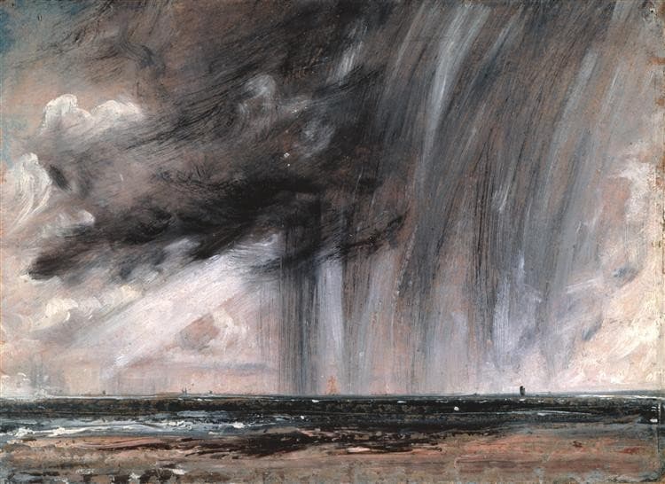 Seascape Study with Rain Cloud — John Constable
