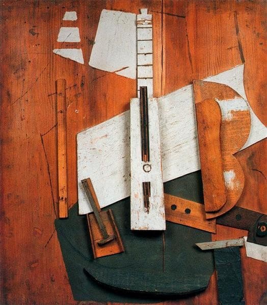 Guitar and Bottle — Pablo Picasso