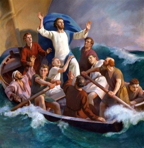 In a Storm with Jesus — Eero Järnefelt