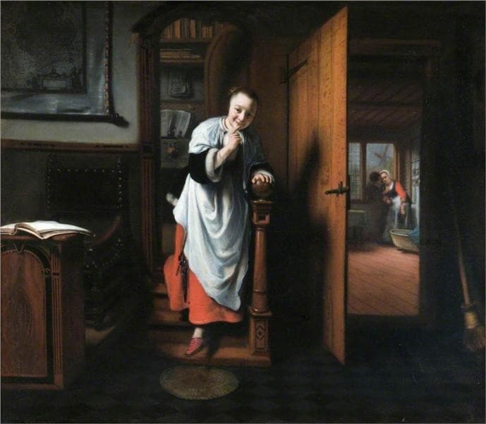 The Eavesdropper — Nicolaes Maes