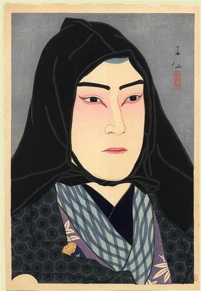 Nakamura Fukusuke in the role of Soshichi, a smuggler — Natori Shunsen