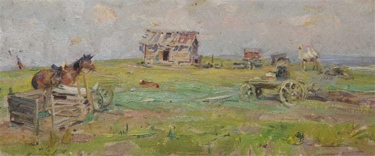 Agin steppe. At the summer camp — Mikhail Olennikov