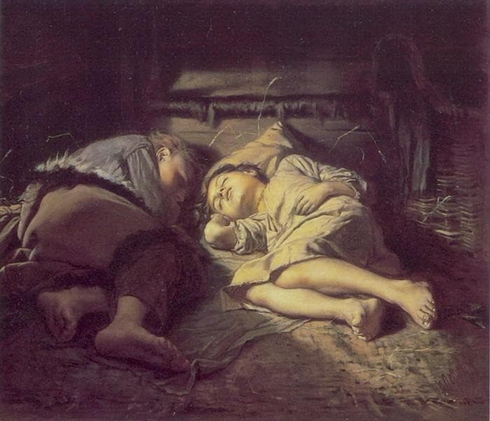 Children Sleeping — Vasily Perov