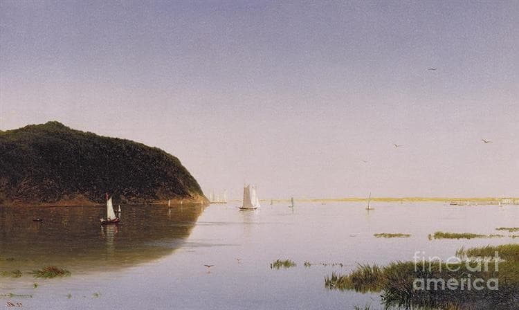 View of the Shrewsbury River, New Jersey — John Frederick Kensett