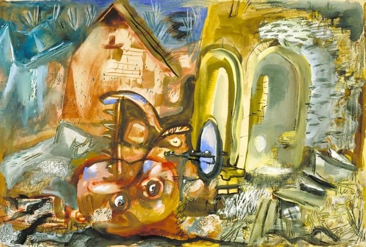 Broken Tractor — Frances Hodgkins