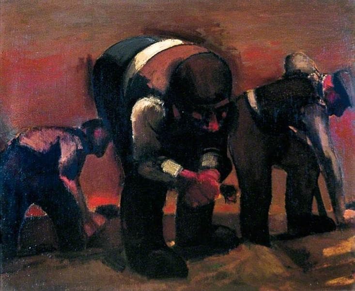 Digging for Roots — Josef Herman