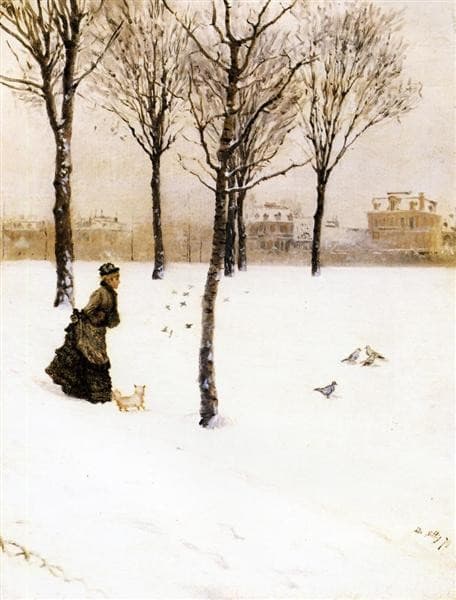 A Winter's Landscape — Giuseppe De Nittis