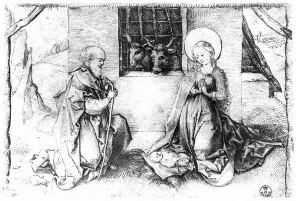 Christ's birth — Martin Schongauer