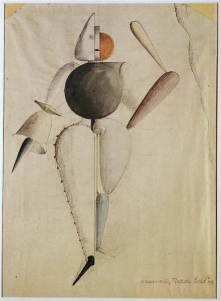 Preliminary sketch for the Triadic Ballet — Oskar Schlemmer