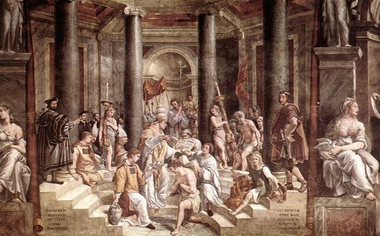 The Baptism of Constantine — Raphael