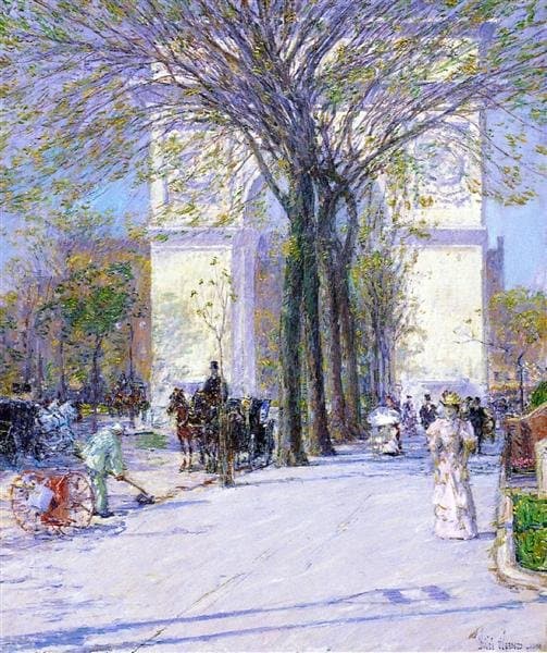 Washington Arch, Spring — Childe Hassam