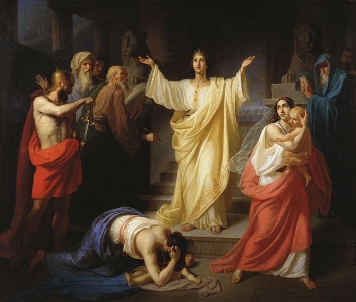 Judgment of Solomon — Konstantin Flavitsky