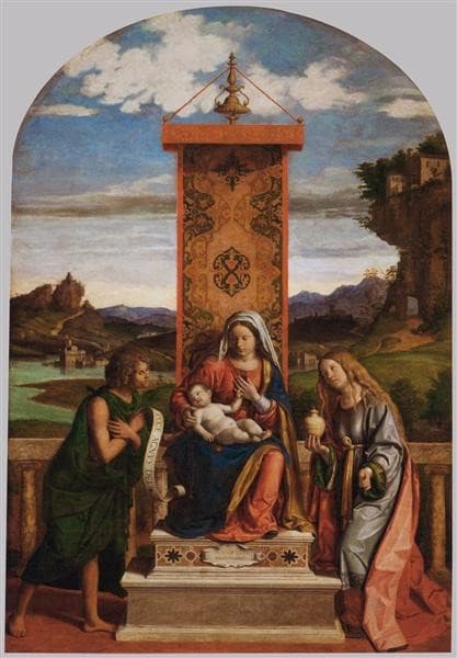 Madonna and Child with St. John the Baptist and Mary Magdalene — Cima da Conegliano