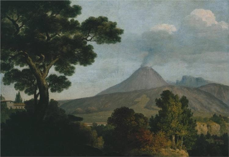 Mount Vesuvius from Torre dell’Annunziata near Naples — Thomas Jones
