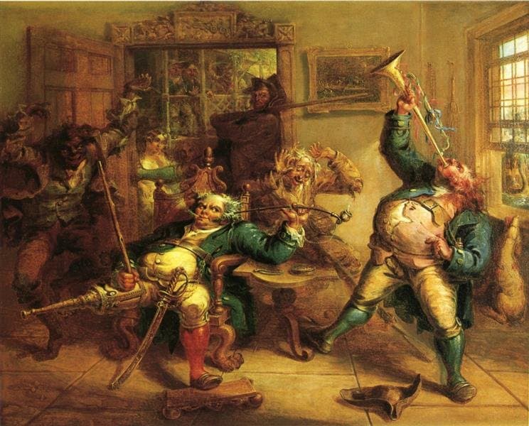 Antony Van Corlear Brought into the Presence of Peter Stuyvesant — John Quidor