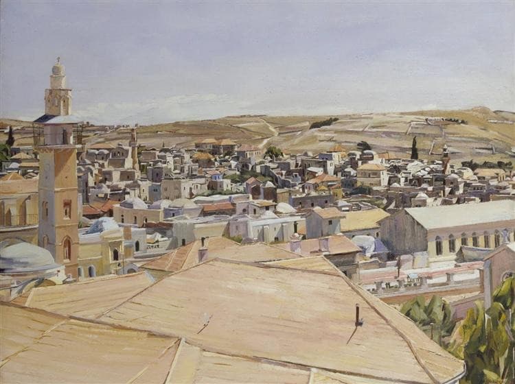 Jerusalem, Looking to Mount Scopus — David Bomberg