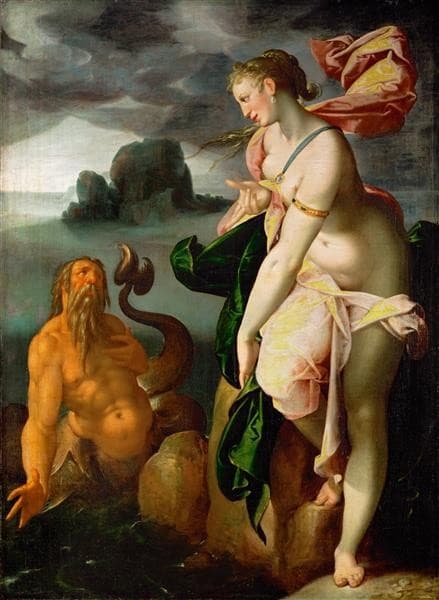 Glaucus  and  Scylla — Bartholomeus Spranger
