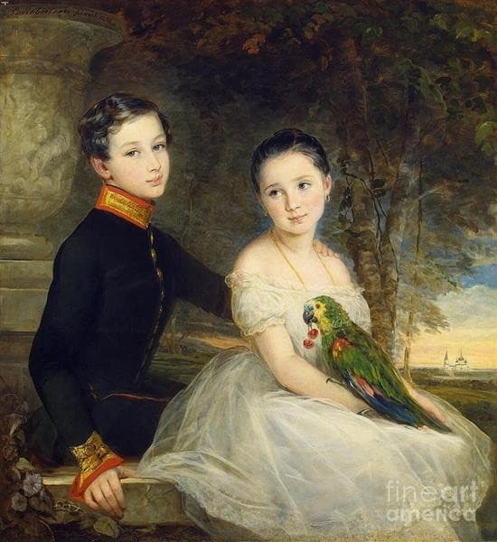 Children with Parrot — Christina Robertson
