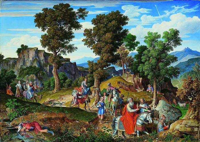 Serpentara Landscape with the Procession of the Magi — Joseph Anton Koch