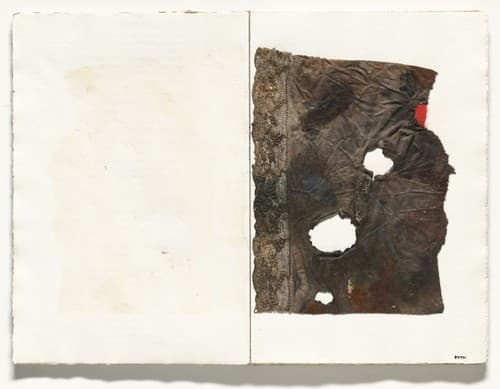 Plate from 17 variazioni su temi proposti per una pura ideologia fonetica — Alberto Burri