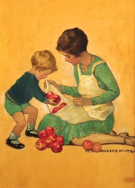 Mom With Apples — Jessie Willcox Smith