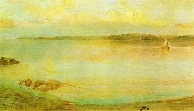 Gray and Gold - The Golden Bay — James Abbott McNeill Whistler