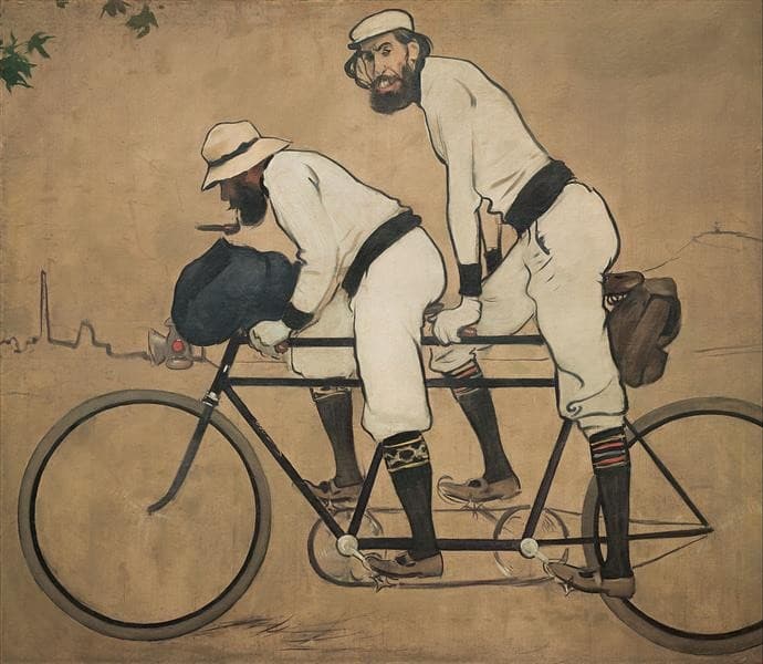 Ramon Casas and Pere Romeu on a Tandem — Ramon Casas