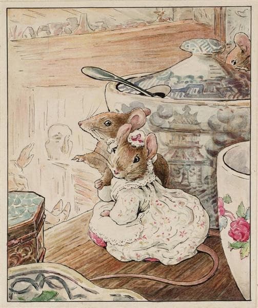 The Mice Listen to the Tailor’s Lament — Beatrix Potter
