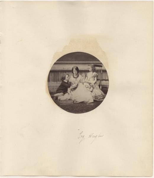 Tryphena Hughes and her children Arthur, Amy, and Agnes — Lewis Carroll