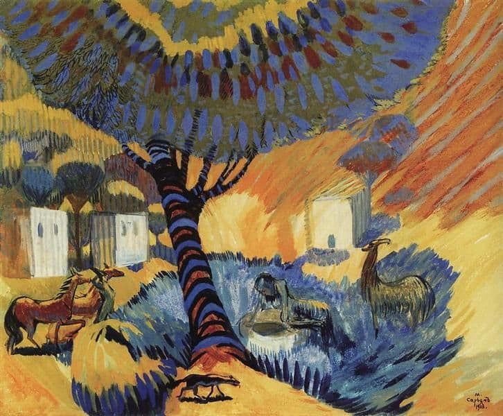 At the well — Martiros Saryan