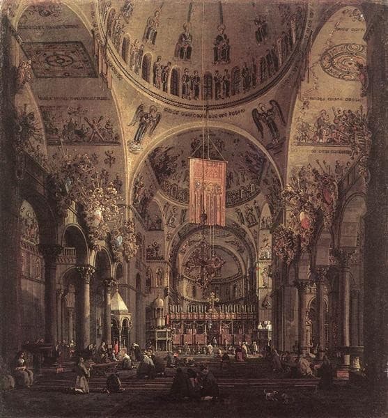 San Marco: the Interior — Canaletto
