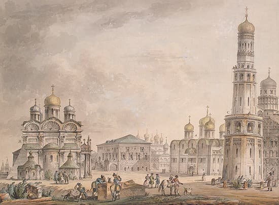 Cathedral Square of the Moscow Kremlin — Giacomo Quarenghi
