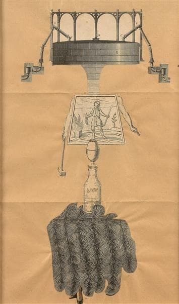 Composition (Cadavre exquis with Yves Tanguy and André Breton) — Jacqueline Lamba